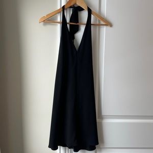 Black Halter Top Dress